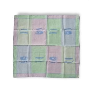 Allie & Elle Blue Wink Silk Scarf